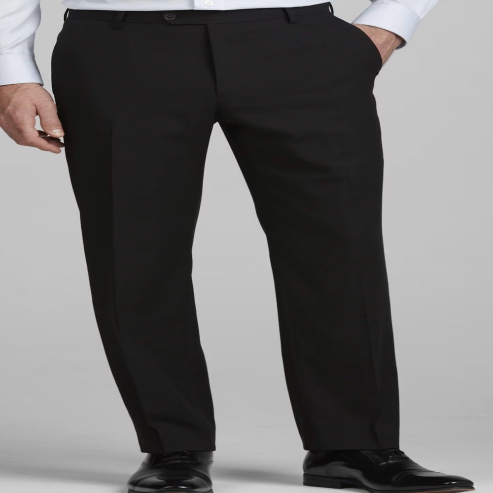 Men's Sleek Black Trousers